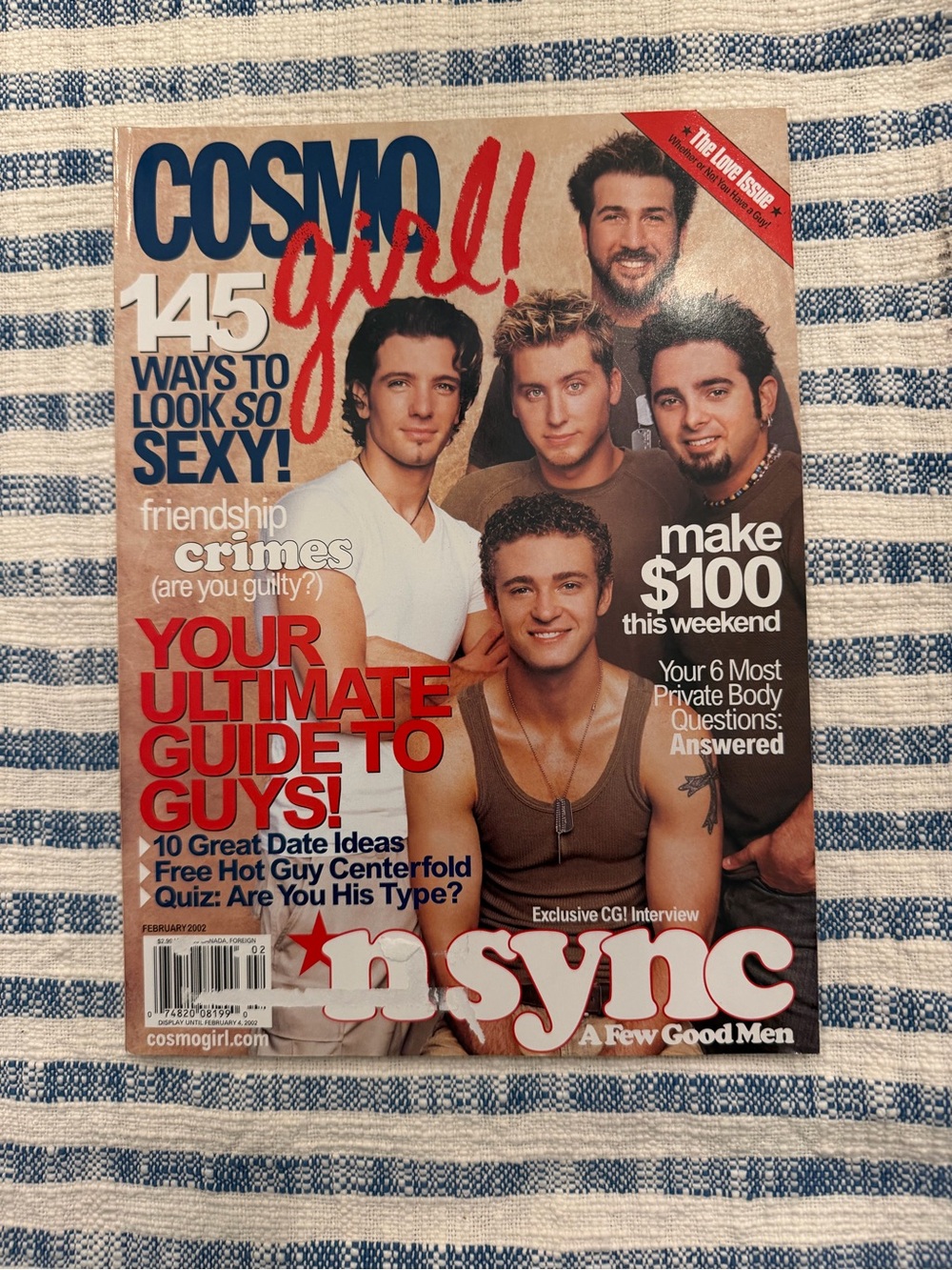 COSMO GIRL! N’sync Cover February 2022